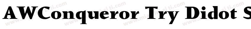 AWConqueror Try Didot S字体转换